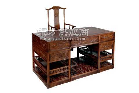 供應紅木家具中的精品黃花梨寫字臺圖片